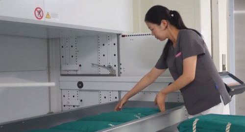 Un magazzino automatico verticale Modula per il polo ospedaliero cinese Xi’An International Medical Center