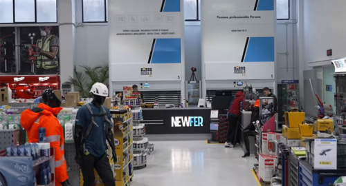 New Fer, the hardware store 4.0 thanks to Modula automatic warehouses