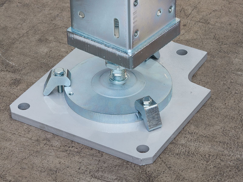 Weight distribution plates and special machine oversized feet