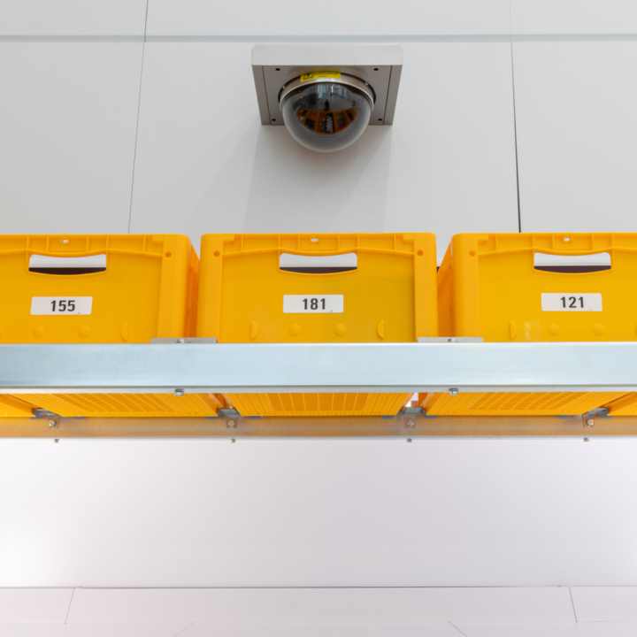 bin on bin storage in bay